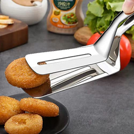Stainless Steel Flipping And Frying Tong Handy