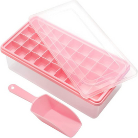 Ice cube Tray with Lid and Storage Container