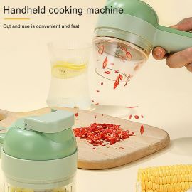 4-in-1 Portable Electric Vegetable Cutter Chopper