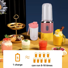 Portable Efficient 6 Blades Mini Blender With non-slip Juicer Cup- 300ml