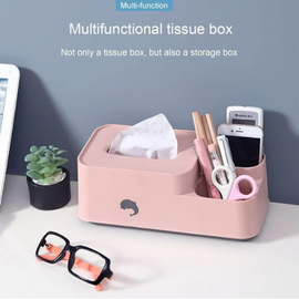 Multifunctional Tissue Desktop Storage Box
