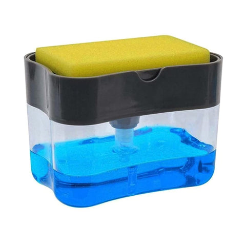 Liquid Soap Dishwashing Dispenser with Sponge Holder
