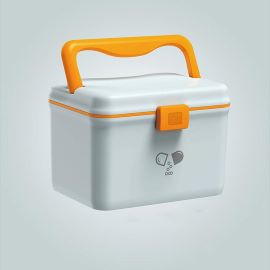 Portable 2 Layer Medicine Storage First Aid Kit Box