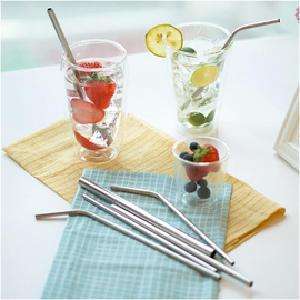 Reusable Stainless Steel Straw- 1 Pc