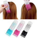 Plastic Hair Color and Oil Applicator Comb Bottle