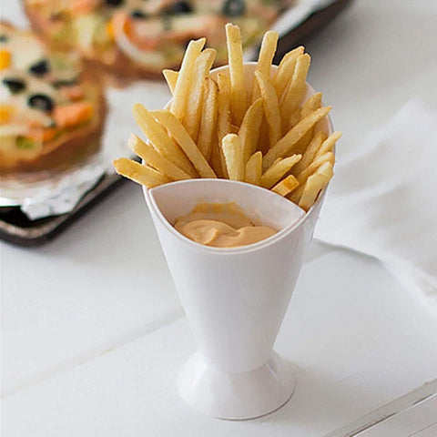 2 in 1 French Fry Cone with Dipping Cup
