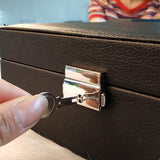 Premium Leather Double Layer Jewellery Box