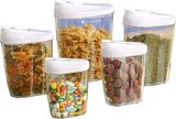 5 Pcs Food Grade Plastic Container Storage Set