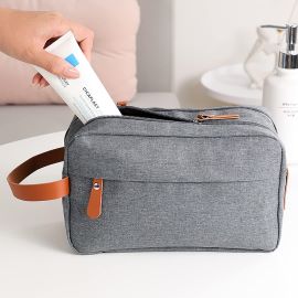 Large Capacity Canvas Cosmetic Toiletry Travel Bag