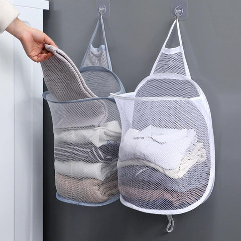 Wall-mounted Foldable Net Laundry Storage Bag