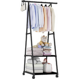 Triangular Metal Clothes Hanger Rack Stand ( With and Without Wheels)