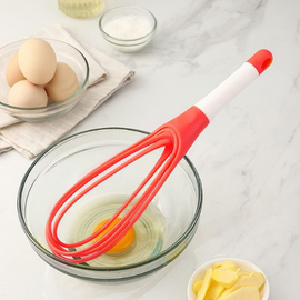 Folding 2-in-1 Silicone Egg Beater